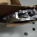 24 Pcs Metal Adjustable File Cabinet Rails Set Include 16 Hanging File Rail Clips 8 Cabinet Dividers Bars Suitable for Cabinets with Drawer Thickness Less Than 1/8 Inch(Silver,18-32.5 Inch)