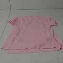 Ecavus Women's Oversized Nursing Shirts for Breastfeeding with Hidden Zipper Short Sleeves Side Splits Maternity Tops (X-Large, Pink)