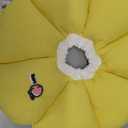 HiDREAM Cat Cone Collar,Cute Waterproof Elizabethan e Collar for Cats,Anti-Bite Lick Wound Healing Safety Cat Recovery Collar,Yellow Flower All-Season Style (Yellow)