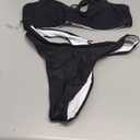 SUUKSESS Women High Waisted Thong Bikini Set Reversible String 2 Piece Swimsuit Medium