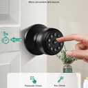 Keypad Door Lock, Smart Keypad Door Knob with Lock, Door Locks with App Control & Key, Keyless Entry Door Locks for Bedroom, Front Door, Home, Apartment