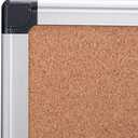 Amazon Basics Rectangular Bulletin Board, Cork Board for Wall, Vision Board for Classroom and Office, Aluminum Frame, 35" x 47", Brown