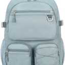 Lohol Water Resistant Backpack with Mulitiple Pockets for School Travel Outdoor College, 15.6 inch Laptop Daypack for Men and Women (Blue)