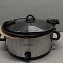 Crock-Pot SCCPVL600S Cook' N Carry 6-Quart Oval Manual Portable Slow Cooker, Silver