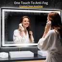 50"x30" LED Bathroom Mirror with Lights,Anti-Fog,3 Color Modes
