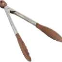 Walnut Wooden Kitchen Cooking Tongs With Hanging Hole and Wooden Tips, Heat Resistant, Anti-Slip, for Serving Food, Grilling, Cooking, BBQ and Tossing Salad (15 Inch)