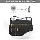 NPBAG Crossbody Bag for Women, Shoulder Purse Handbag Messenger Bag, Trendy Pocketbooks, Waterproof and Multi-Pockets