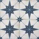 The Tiles Plaza Encaustic Peel and Stick Backsplash, Blue Star Patterned Vintage Stick on Tiles, Stone Composite Self-Adhesive Wall Tile Sticker for Kitchen Bathroom Fireplace Stairs, 10 Sheets