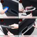YOUTOOCAR Cow Horn Exterior Mirror Covers Side Rear View Mirror Covers Trim Compatible with Hyundai Sonata 2021-2023 Accessories (Carbon Fiber Pattern)
