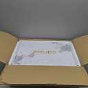 CAROTE 5QT Cast Iron Dutch Oven Pot with Lid, Enameled Floral Dutch Ovens with Gift Box, Cast Iron Pot for Sourdough Bread Baking, Braising, Stews, Roasting, Dual Handles, Healthy & Non-Toxic, All Stovetop Compatible, Oven Safe up to 500 F, White