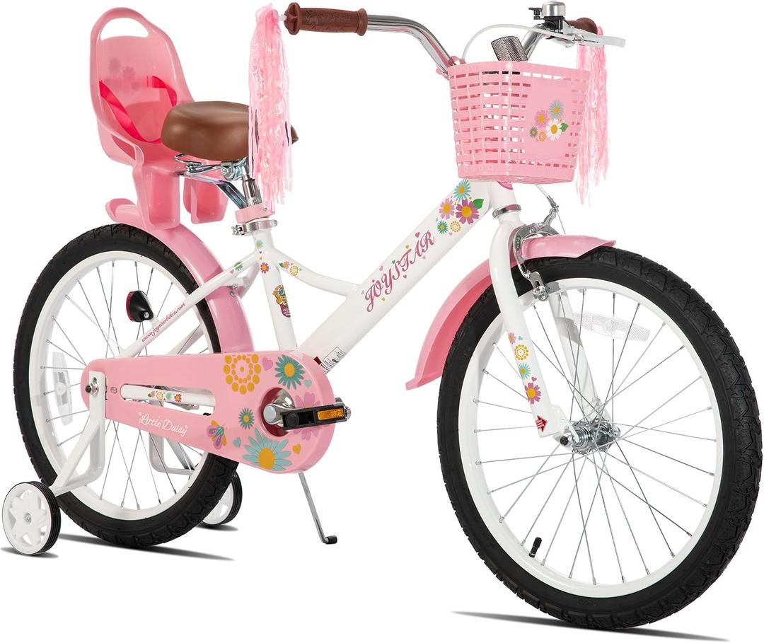 JOYSTAR 20 Inch Girls Bike for Ages 7-10 Years Kids Bikes White