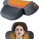 Non-Rechargeable 3-in-1 Neck Massager Pillow with Heat for Pain Relief Deep Tissue, Cervical Neck Pillow with Traction Massager,Dark Grey