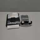 Heated Shower Mirror Fogless for Shaving, 3 Colors Stepless Dimmable Lights Fogless Mirror for Shower, Rechargeable Anti Fog Shaving Mirror for Shower with Razor Holder for Men, Light Memory Function (Black)