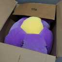 Flower Shaped Throw Pillow - Plush Purple Flower Petal Pillow, 15.75" Seating Cushion for Home Decor