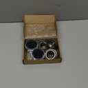 1-1/16'' Axle Trailer Hub Bearings Kits, L44649 / L44610 Bearings, 12192TB Grease Seals, 1.98'' Trailer Dust Caps, Rubber Seals & Cotter Pins for 2000-2200 lbs Trailer Axles