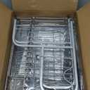 2 Tier Dish Drainers Drying Rack for Kitchen Counter Large Stainless Steel Dishes Drain with Drainboard, Space Saving, Big Modern Silver Countertop Metal Plates Dryer Strainer Holder and Extra Tray