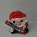 SNACKLES-Christmas 14""-Series 1-Plush 14"" Santa Claus&Mentos (Candy Cane), 77628