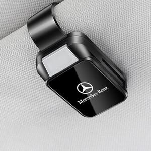 Autsop Car Sunglass Holder Fit for Mercedes Benz A C E S Class GLA GLC GLE GLK GLS CLA CLS SLK AMG Accessories, Eyeglass Holder for Car Sun Visor