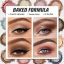 UCANBE Baked Eyeshadow Palette with 15PCS Brushes Makeup Set, 16 Color Natural Nude Matte Shimmer Metallic Eye Shadow Make Up Pallet for Women Girls, High Pigmented Long Lasting Waterproof