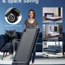 Walking Pad Treadmill for Home - Under Desk Treadmills Portable Mini Compact Walk Running Machine Pads Slim Lightweight Caminadora Elctrica para Casa Office Small Spaces with Adjustable Speed Remote