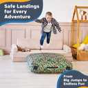 SaferBounce Crash Pad for Kids Sensory | Big 5Ft x 5Ft Or 3Ft x 4Ft | Autism Sensory Crash Mat for Jumping & Play | Crashpad | Soft Foam Landing Pad for Kids | Giant Pillow Mat | Climbing & Gymnastics, Small