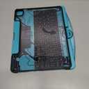 Wireless Keyboard Case for iPad Pro 13" (M5/M4, 2025/2024), Transparent Protective Cover with 7-Color Backlit Keyboard, 360 Rotating Stand, Multi-Touch Trackpad and Pencil Holder, Blue