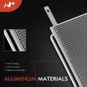 A-Premium Air Conditioning Condenser Compatible with Ford