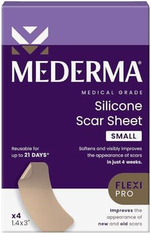 Mederma Medical Grade Silicone Scar Sheets - Improves Appearance of Old & New Scars from Injury, Burn & Surgery, Breathable & Flexible, 3 Count