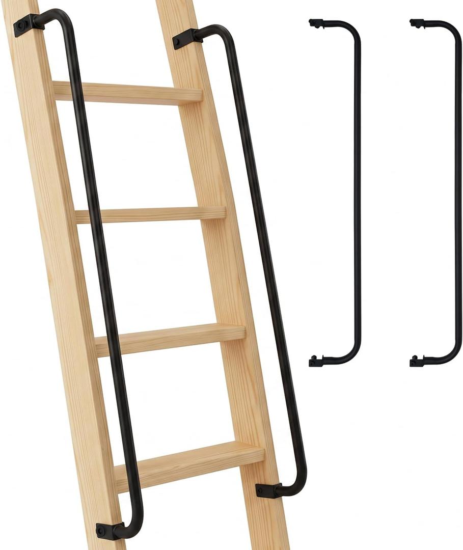 Lesolar Ladder Handrail,Steel Handrails for Loft Ladders Size: 51”Length