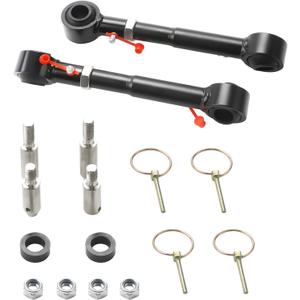 Lifts Front Sway Bar Links Quicker Disconnect System 2.5"-6" Compatible with 2007-2018 Jeep Wrangler JK JKU 2/4 doors Adjustable Front Sway Bar Quick Disconnect End Links