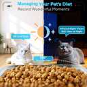 TYM Automatic Cat Feeder with Camera, 5G WiFi Auto Cat Dog Food Dispenser with APP Remote Control, 7L Large Food Storage for Multiple Pets, Scheduled Feeding, Stainless Steel Bowl, Easy Clean, White