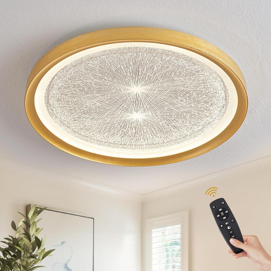Chandeliers, Modern Led Ceililight 20'' Fmount Ceililightn Ceililightifixture Remote Control 24W Ceilingp for Bedroom Kitchen Liviroom/D-Firework/a