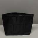 Multi-Pocket Travel Handbag Organizer Insert Large for Tote Bag Purse Liner Insert Organizer with Handles (Large, Black)