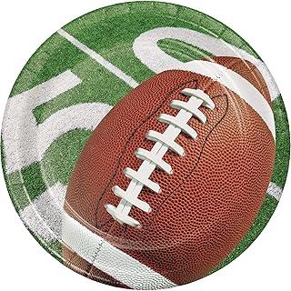 Creative Converting 331932 Football Party Dessert Plates Brown. Pack of 2