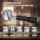 54mm Bottomless Portafilter fit Breville Barista Express Machines BES870XL 880BSS 878BSS 840XL 500BSS 450BSS BES500,3 Ears Espresso Portafilter with 18g Basket