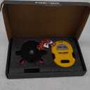 PREXISO Multi Surface Laser Level LED Light Vial, 30Ft Horizontal & Vertical Line Laser with Wall Mount Base, 2 Pins, 10 Sticker, 2 AA Batteries for Hanging Frames & Picture, Construction Wall Writing