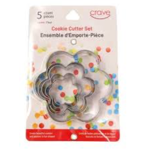 Crave Flower Cookie Cutter Set Stainless Steel