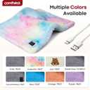 USB Heating Pad, 5V Heated Travel Pads, 3 Heat Settings & Auto Shut Off, Hot Therapy for Pain Relief Abdomen Cramps 16"x 12" Non-Rechargeable, Colorful