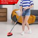 2 Pcs Spin Mop Scrub Brush Head Compatible for O Cedar EasyWring 1-Tank System,Ocedar Mop Scrub Brush Floor Cleaning for Bathroom, Kitchen, Tub and Tile, NOT Fit RinseClean