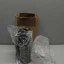 AQUAFIT 64 oz Water Bottle with Time Marker - Straw & Chug Lid - BPA Free Half Gallon Gym Water Bottle with Handle - Big Gallon Jug (Gray, 64 Ounces)