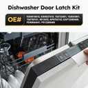 5304516818 Upgrade Dishwasher Door Latch & Door Switch Kit Compatible with Electrolux Kenmore Frigidaire Dishwasher Door Replaces# 5304525218 154543901 154758101 154543901 154722401