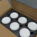 COXTOBRH Espresso Cups and Saucers Set of 6, 7 OZ Porcelain Cappuccino Cups with Saucers, Stackable Coffee Mugs for Demitasse, Latte, Cafe, Mocha, Tea, Wedding Thanksgiving Christmas Gift Present