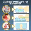 Cervical Neck Pillow, 2025 Upgraded Cervical Neck Pillow, Sleep Enhancing Cervicals Support Comfort Goose Down Pillow, 60 * 40cm Ergonomic Sleep Enhancing Cervicals Support Pillow (Blue)