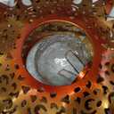 TAKE ME Sun Solar Lights Garden Outdoor Waterproof Metal Stakes for Patio Yard Walkway LawnPatio Christmas Gifts Mom Wife Grandma (Red Sun)