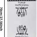 Tableware Black and White Grid Kitchen Towels Set of 2-18x26 Inch, Ultra Absorbent Microfiber, Farmhouse Decor, Fast Drying for Home, Kitchen, and Daily Use