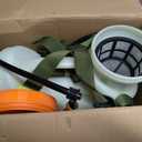 Ramarmro 100PSI 4.2 Gallon/16L 8A12V Battery Powered Backpack Sprayer Electric Sprayer Orange Green White 6 Hour Work Time 0-100 PSI Maximum Blast 4.1L/Min