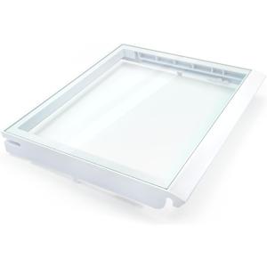 W10508993, W10864399 Refrigerator Glass Crisper Cover Compatible with whirlpool, kenmore, maytag, amana and kitchenAid etc, Crisper Drawer Cover Assembly W10275293 Replace 2217039, 2206096, 2209698