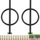 2 Pack 2 Bike Capacity Post and Ring Bike Rack 35" L