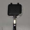 ZOOFOX Sandwich Maker, Grilled Sandwich and Panini Maker Pan with Non-Stick Plates, Stovetop Toasted Sandwich Maker Aluminum Flip Pan for Home Kitchen, 5.9" L x 14.2" H