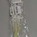 12 Pack Glitter Curly Christmas Spray Set White Wispy Willow Christmas Berry Picks Sprays Glittered Twigs Decor for Christmas Tree Topper Wreath Garland Bouquet Floral Arrangement (White)